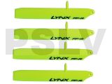 LXT1204-SP   Lynx Main Blade 120 mm Bullet Pro Yellow 2 sets Trex150  